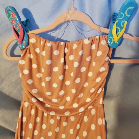 Absolutely ❤ it strapless maxi dress Polka Dot - Picture 3 of 9